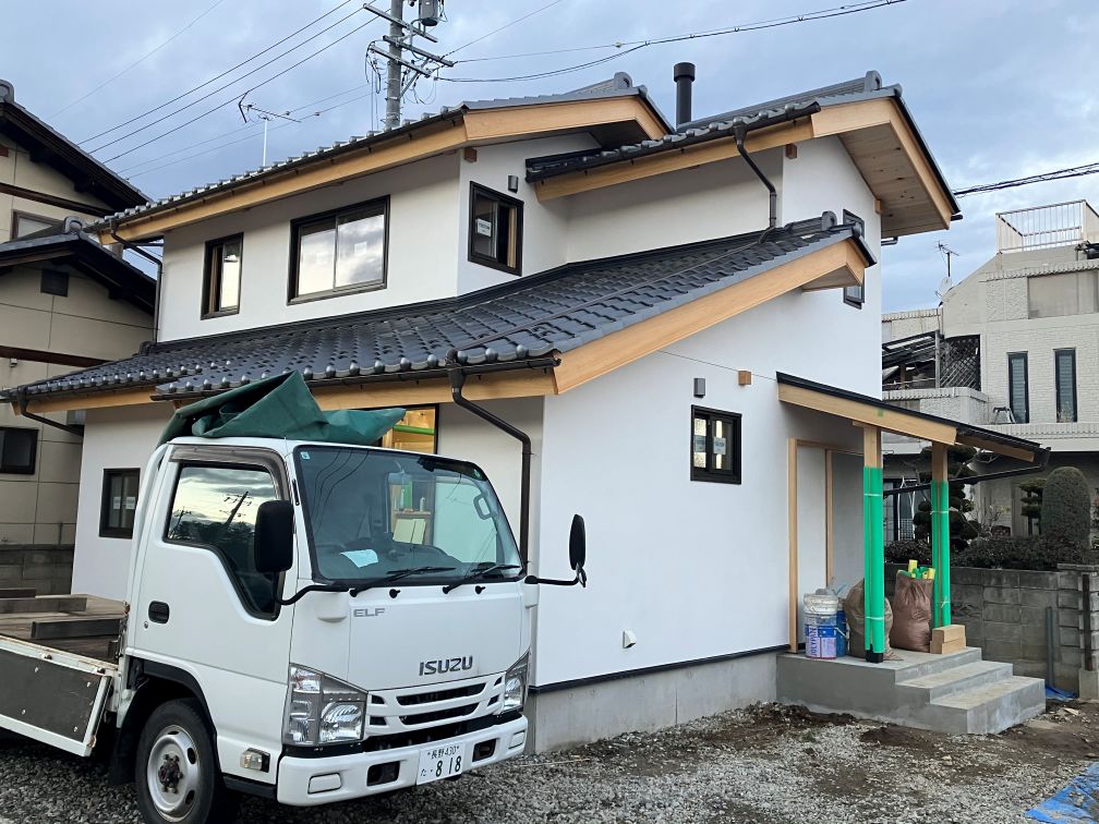 完成間近　千曲市の家